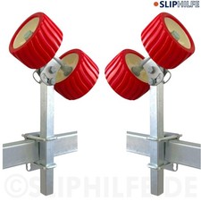 1 Paar Pendelrolle mit Stütze _ Polyurethan Sliprolle/r | Sliphilfe Bootstrailer