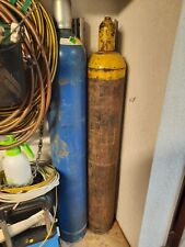 große Sauerstoffflasche  77,5 Kg + große Acetylenflasche 73 Kg beide mit Gasen