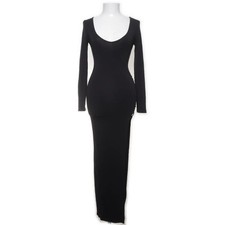 Shein, Maxikleid, Größe: XS, Schwarz, Elasthan/Viskose, Einfarbig, Damen #6Hv