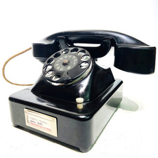 Deutsches T&N "Maingau 46", Drehtelefon, Bakelit, sauber, umgebaut & funktionsfähig