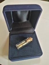 Gold Nugget Anhänger in Glas Flasche Echtes Natur Goldnugget