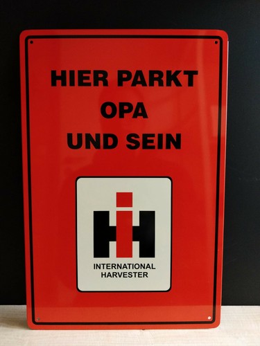 Ihc parktplatz blechschild - parktplatz,