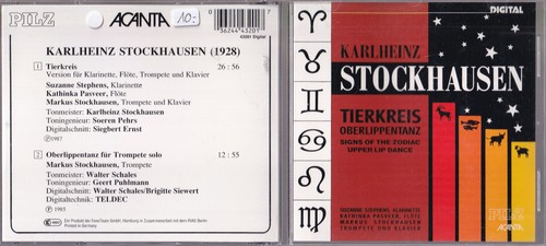 Karlheinz stockhausen - stockhausen, –