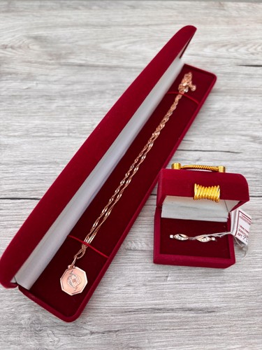 Goldschmuck set rosegold - set,