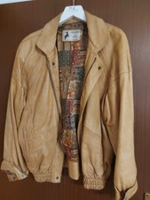 Herrenjacke Blouson Leder Braun  Gr. 46=Italienisch S, Top