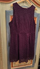 52 Tolles Kleid LINDEX Spitze Stretch Brombeere Lila Violett Aubergine Weinrot