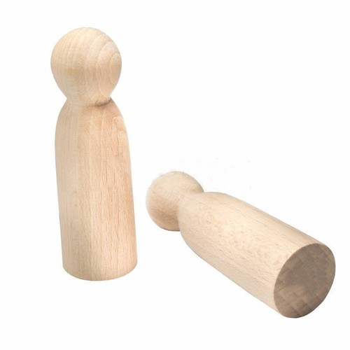 Wooden figure man peg doll - wooden, –