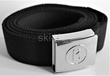 BOGNER GÜRTEL für SKI HOSE BELT SCHWARZ Stretch LOGO UNISEX 119 € Gr L 133cm NEU