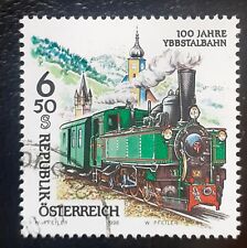 Briefmarke Österreich 100 Jahre Ybbstalbahn Eisenbahn Lok Lokomotive 1998