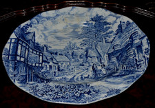 Platte oval Old English