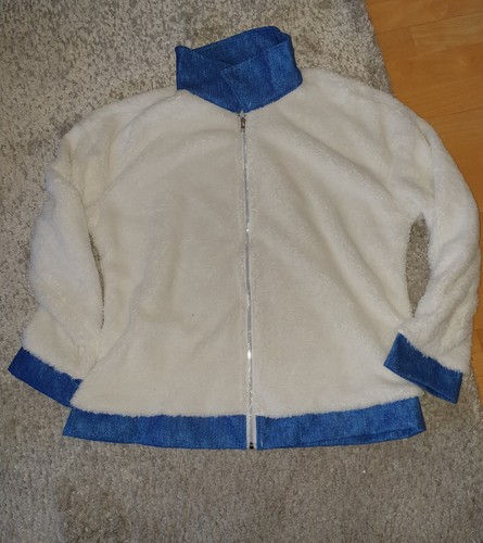 Flauschige teddy fleecejacke - flauschige, teddy-fleecejacke