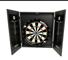 Unicorn Maestro Darts Centre Dartboard Cabinet Darts 50x55x8 L H W