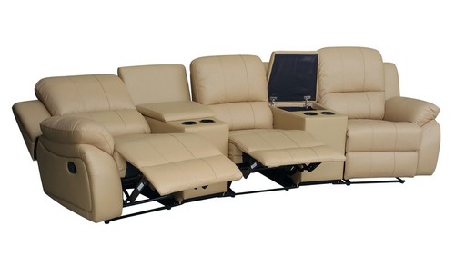 Relaxsofa sitzer leder - 3-sitzer,