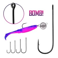 BOMB! Cheburashka Einzelhaken Zanderhaken Angelhaken mit Öhr | Cheburaschka