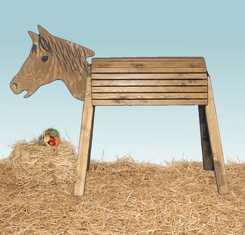 Holzpferd voltigierpferd mit - holzpferd,