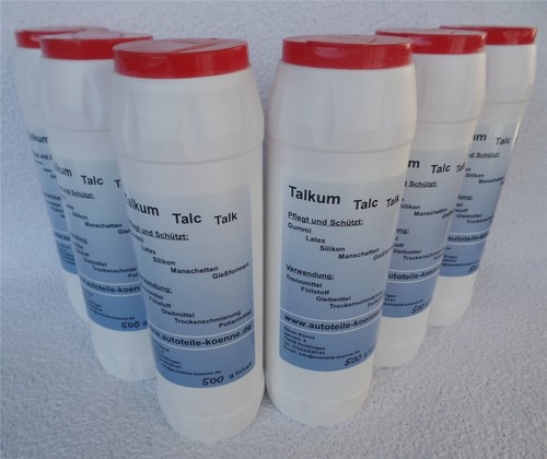 500g talkum streudose - 6x,