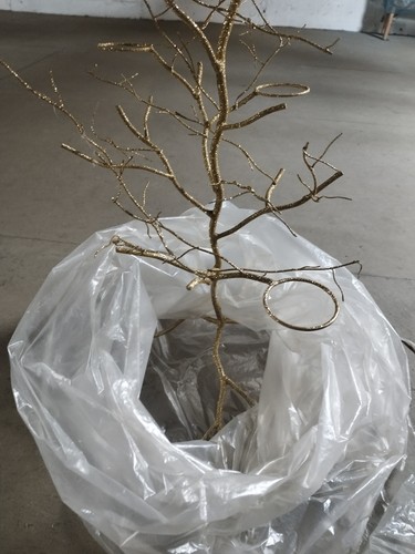 Deko baum metall gold mit - gold,