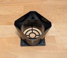 Lufttrichter für PC-Seitenwand, Lüfterverlängerung, Kunststoff, schwarz