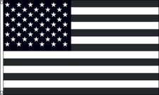 FLAGGE USA SCHWARZ UND WEIß