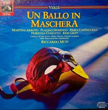 Verdi UN BALLO IN MASCHERA 2xLP BOX Riccardo Muti DOMINGO EMI Germany 29 0710 3