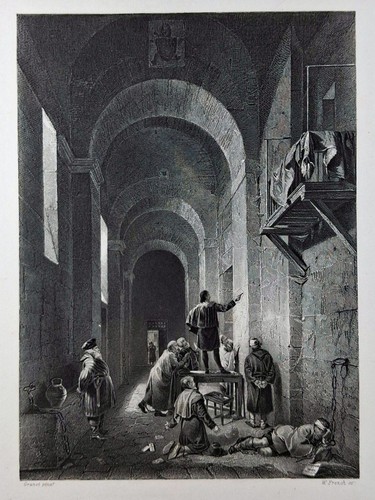 Original stahlstich 1850 - stahlstich, um