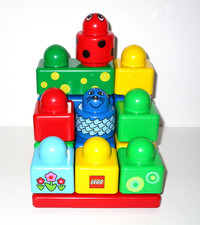 Lego Duplo Primo~Babyspielzeug~Bauplatte mit bunten Bausteinen 1er~2er~3er