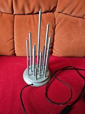 Tischlampe Silber mit Mini Glühbirnen und Netzteil