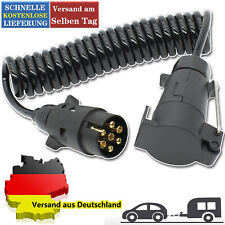300cm 12V 7 polig Verlängerungskabel Spiralkabel Anhägerkabel Anhänger Wohnwagen
