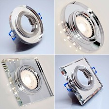Glas einbaustrahler gu10 - glas,