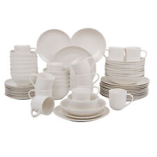 Kombiservice für 12 Personen Tafelservice Kaffeeservice 60-tlg weiß 