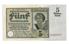 5 Rentenmark 1926 Ro. 164F