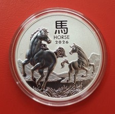 2026 Australien 1 Dollar Lunar Year of Horse Pferd 1oz Silber 999 BU ST
