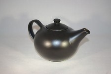 Teekanne 2 Liter schwarz matt Steinzeug Westerwald