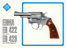 Bedienungsanleitung ERMA ER422 Kal. .22 l.r. REVOLVER ER423 Kal. .22 Win. Magnum