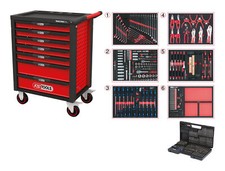 KS Tools RACINGline SCHWARZ/ROT Werkstattwagen mit 7 Schubladen und 598...