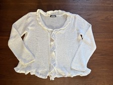 Strickjacke Weiß Gr. 38 Himalaya