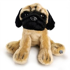 Mops Kuscheltier Hund sitzend Kuschelter Plüschtier Schnuffelhund EMMA