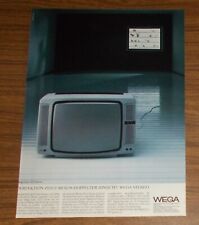 Seltene Werbung vintage WEGA COLOR 3071 STEREO Farbfernseher 1981
