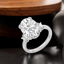 Diamant Ring 14k Weißgold Lab