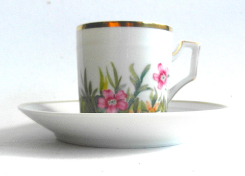 Espressotasse mit untertasse - espressotasse,