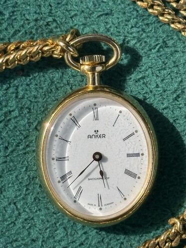 Goldene anker taschenuhr - goldene,
