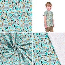 Jersey Kinderstoff Happy ab