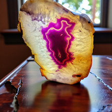 Achat-Geode-Teelichthalter