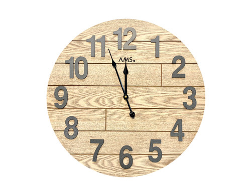 Moderne wanduhr holz - moderne, mit