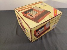 alte Kasse für einen Kaufmannsladen Smoby Spielzeug Taschenrechner Ovp Logos