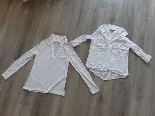 Bluse shirt damen weiß 2 - weiß,