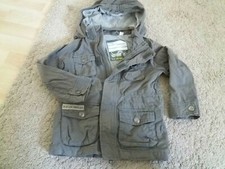 Bob der Bär Baby Kinder Sommer Jungen Mantel Jacke Grau Kapuze Gr 104 2,5 -3 J