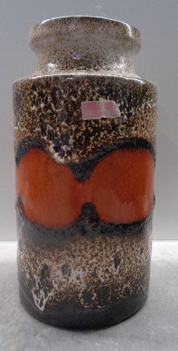 Vintage scheurich lava vase - vintage,