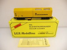 Lux Modellbau 8811M H0 Gleis-Staubsauger Mabuchi gelb der DB Epoche V TOP in OVP