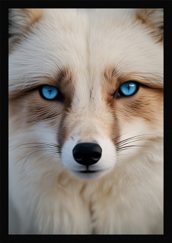 Dramatischer polarfuchs - dramatischer,